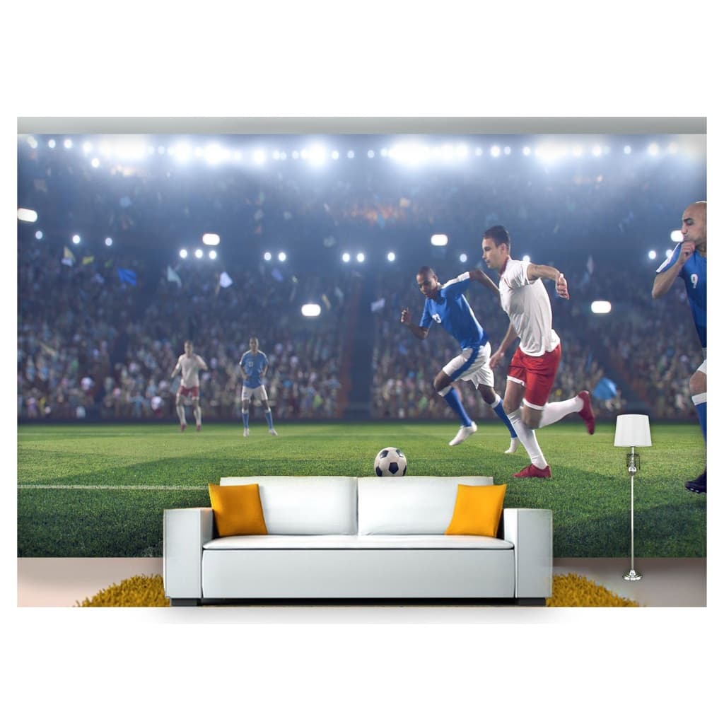papel de parede Esportes Futebol Bola Campo 3D 6m² SPT37