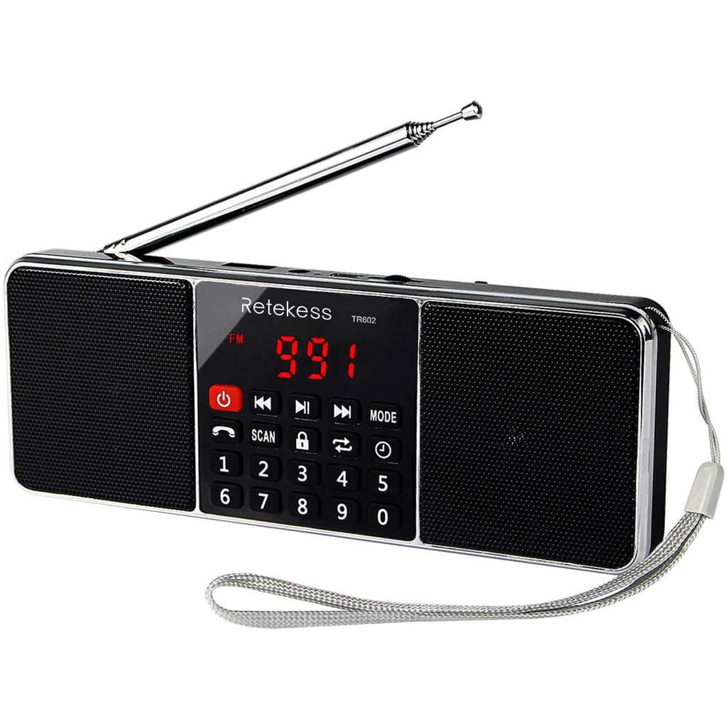 Retekess TR602 Portátil AM FM Estéreo Bluetooth Receptor De Rádio Com MP3 Player Sem Fio Alto-Falante Suporte Cartão TF