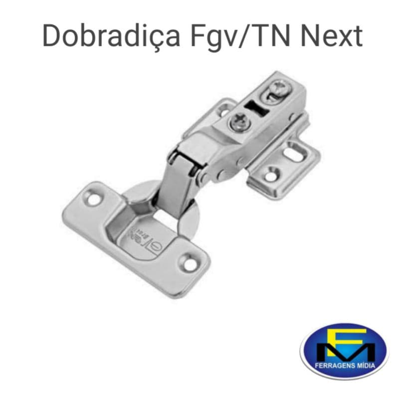 Dobradiça para moveis com amortecedor Fgvtn Next a reta ou curva