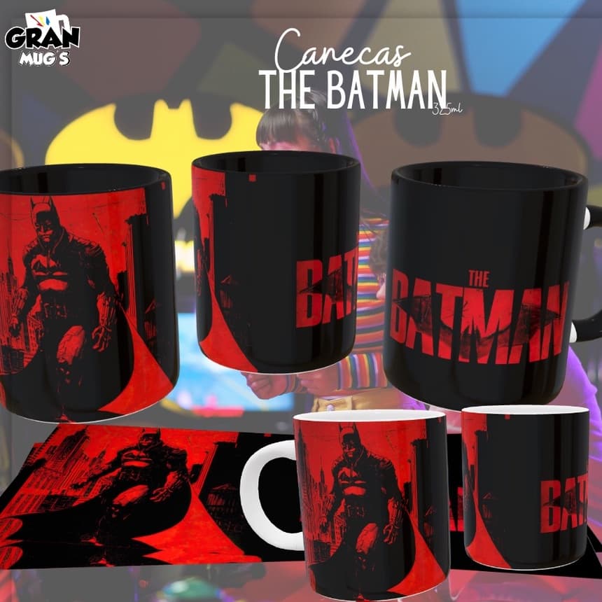 Caneca The Batman - DC | Porcelana - Polimero - Colorida | - DC Comics - Canecas Personalizadas