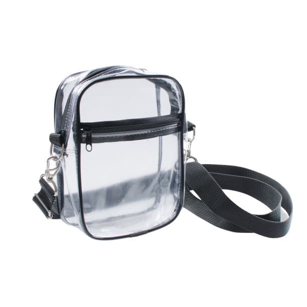 Shoulder bag transparente, bolsa de ombro, lateral
