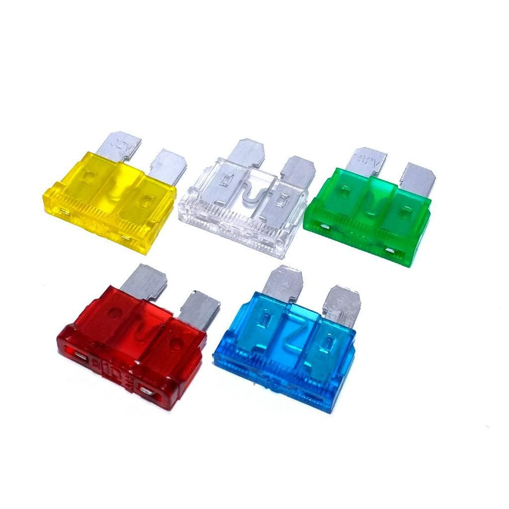 Fusível Lamina Comum Automotivo 10 15 20 25 30 Amperes 100 Pçs Normal Som Automotível Módulos