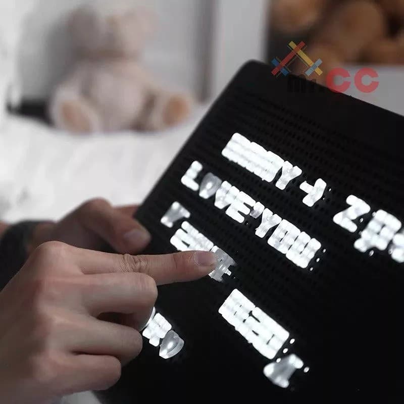 Luminaria Light Box Peg Board A4  OU A5 Montagem D Mensagem Recado