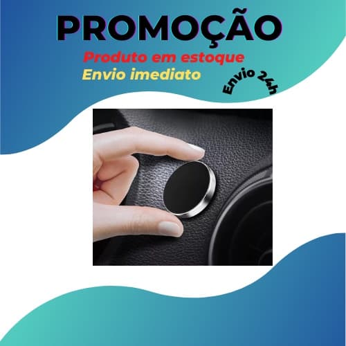 Suporte Magnético de Celular Circura Universal para Painel e vidro de Carro