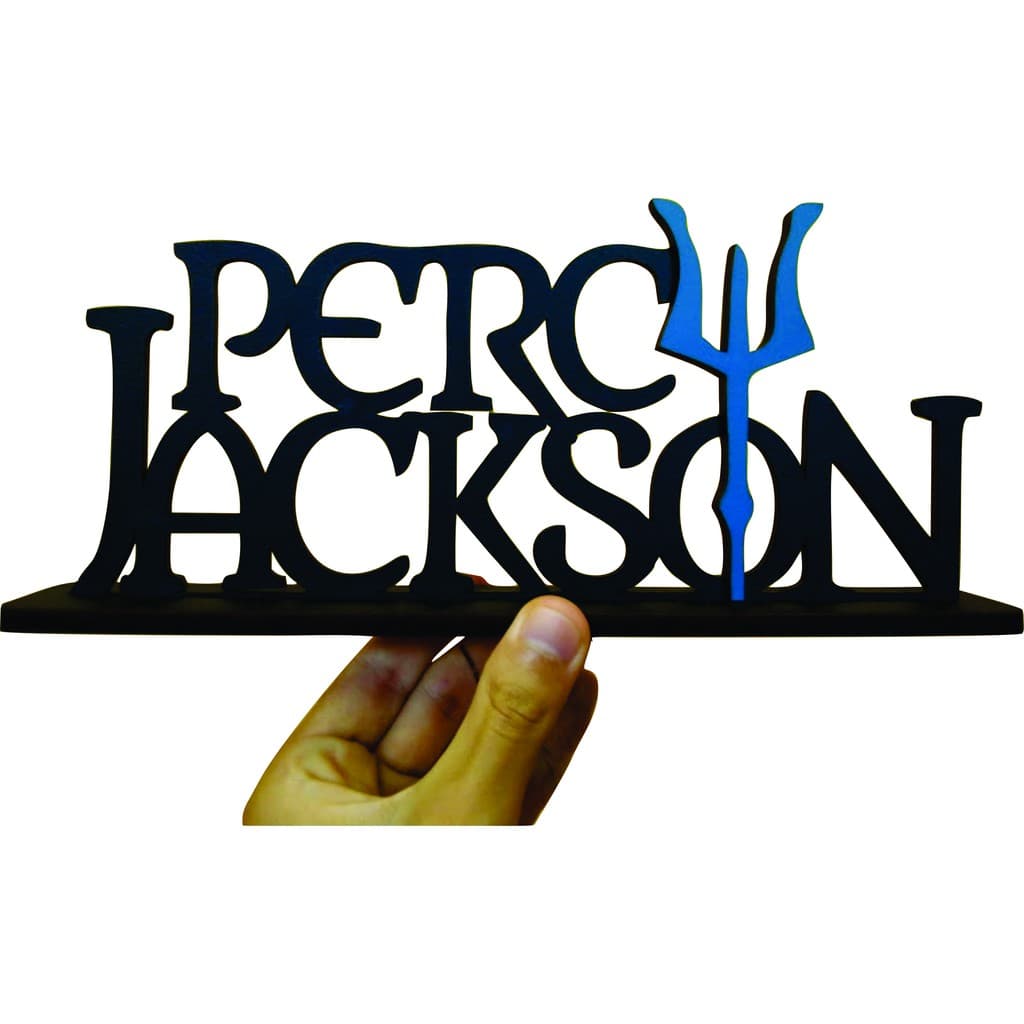 Totem Percy Jackson, Enfeite Percy Jackson em MDF, 27CM de largura, Percy Jackson Decoração, Exclusivo