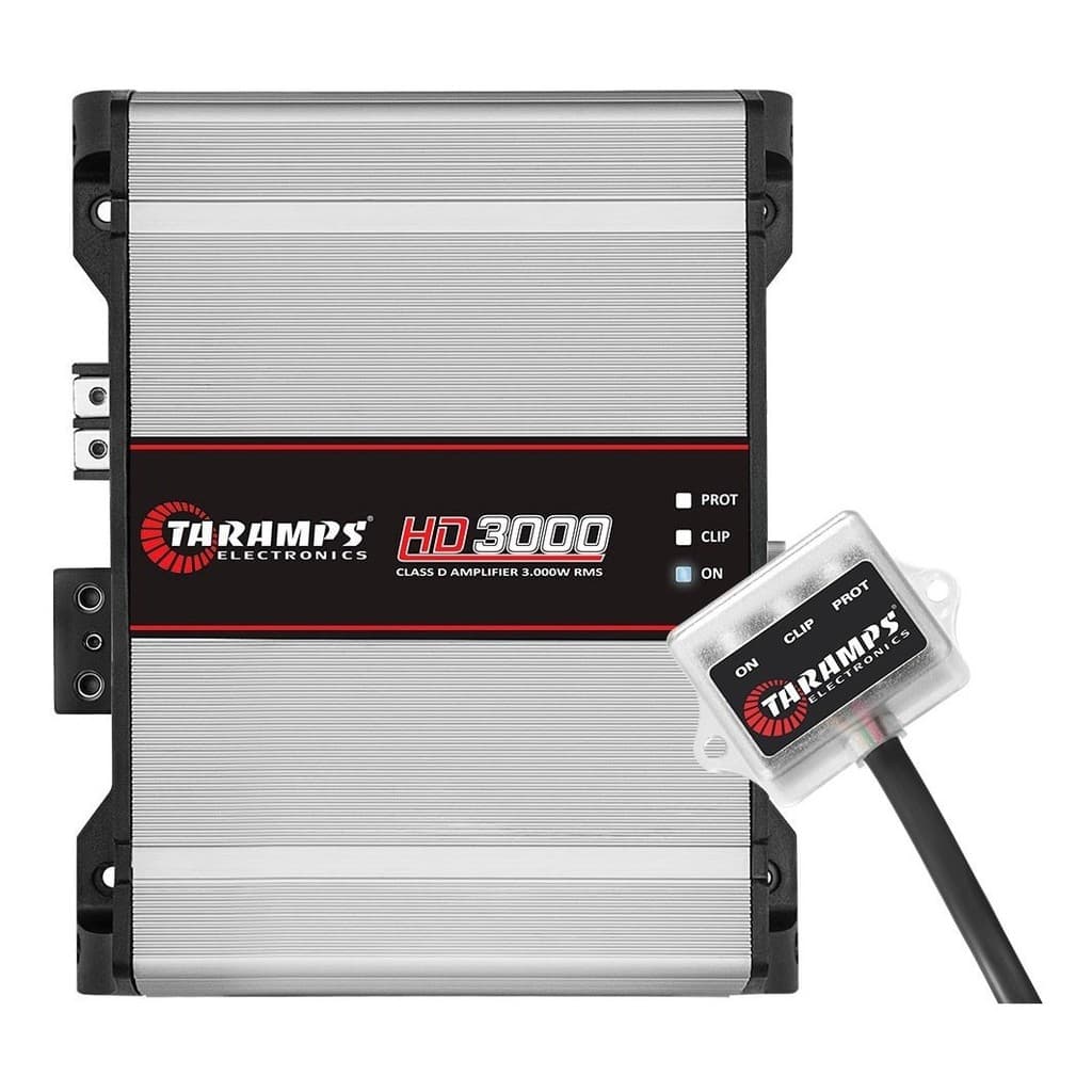 Modulo Taramps Hd 3000 3000w Amplificador Automotivo Barra Taramps Hd-3000 Som Automotivo