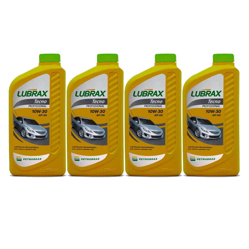 Kit 4 Litros Motor Lubrax Tecno Sn 10w30 Corolla/civic