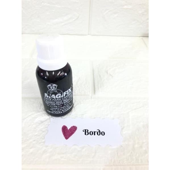 Tinta Colorida Para Carimbos Na Cor Bordo Vinho