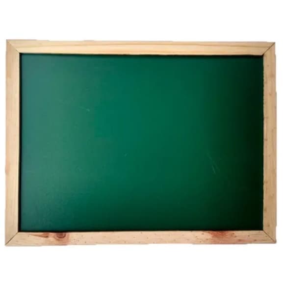 Lousa Quadro Negro Moldura de Madeira 30X40 Real Seda