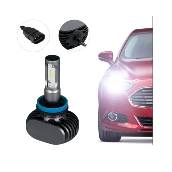 Kit Lâmpadas Ultra Led H11 Carro 6000k 8000 Lumens
