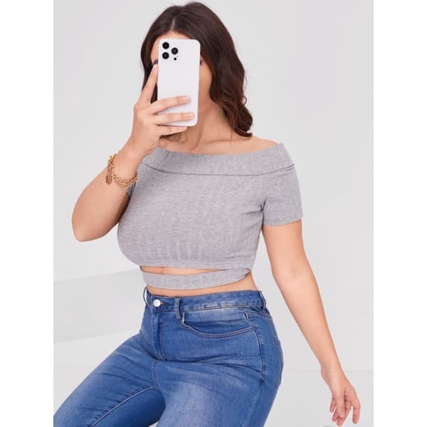 Cropped plus size