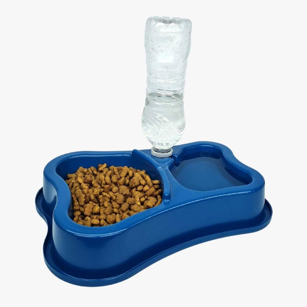 Comedouro Duplo Anti Formiga Pet Bebedouro Suporte Garrafa