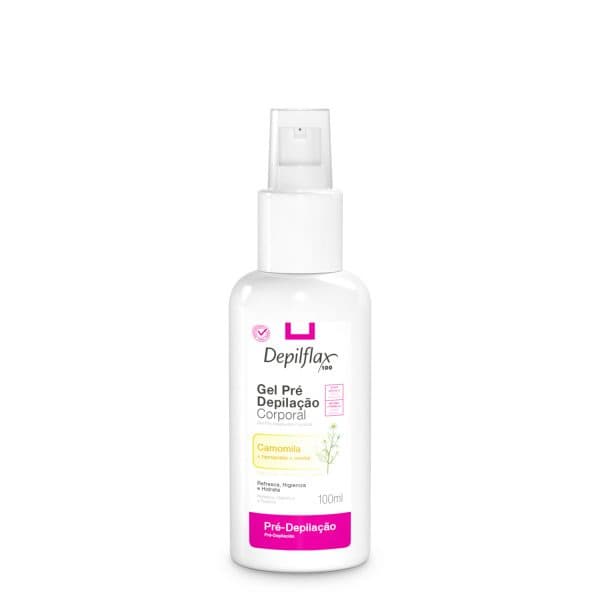 Gel pré depilação Depilflax 100ml Refresca, Higieniza e Hidrata