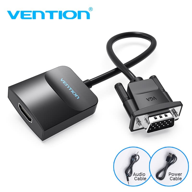 Vention 1080P VGA Para Cabo Conversor Adaptador HDMI Computador PC