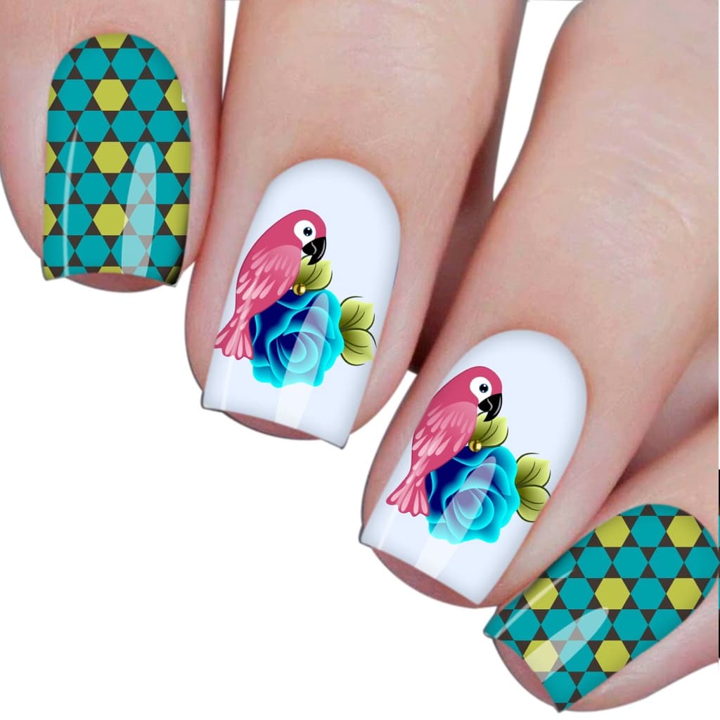 240 pelicula de unha no cartelão flores mickey e minie unhas naturais ou postiça