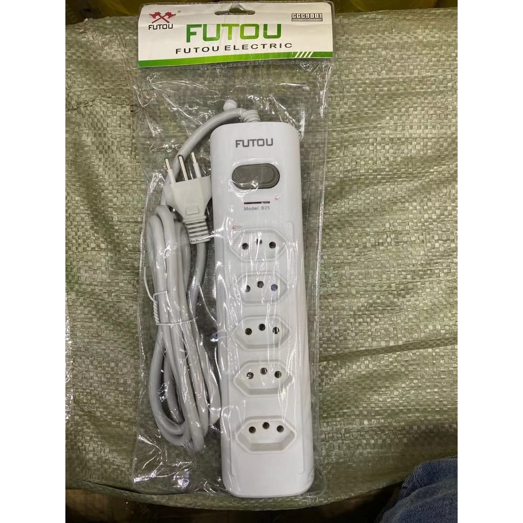 Extensão Elétrica 5 Tomadas Régua Bivolt C/ 2m