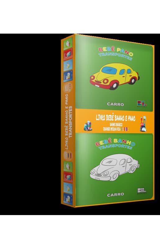 KIT BEBÊ: LIVROS DE BANHO E PANO DE TRANSPORTES