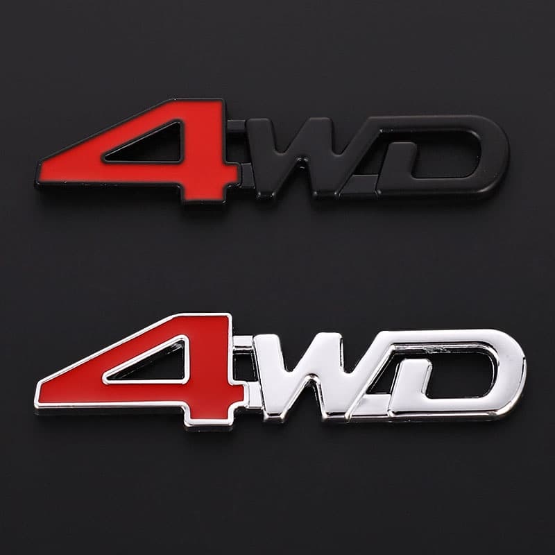 3D 4X4 Emblema Do Metal Adesivo 4WD Decalques Para Honda Mitsubishi ASX Outlander Lada CRV Accord Civic Suzuki Grand Vitara Swift