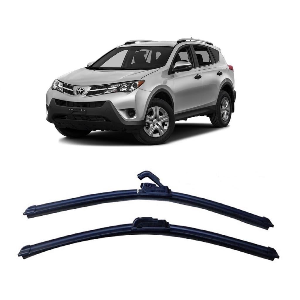 Par de Palhetas para Limpador de Parabrisa Dianteiro para Toyota RAV 4 ano 2005 2006 2007 2008 2009 2010 2011 2012 2013