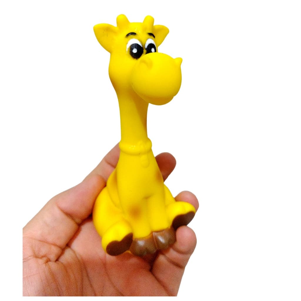 Brinquedo Infantil Menina Menino  Mordedor Girafinha Hora Banho Bebê Vinil Macio Fofinho Girafa Baby