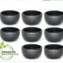 8 CUMBUCA BARRO PRETO CAPIXABA PARA CALDOS E SOPAS 400ML cada