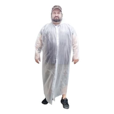 Capa De Chuva Transparente Tamanho Especial Plus Size 1 Metro de largura