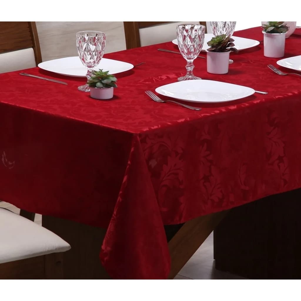Toalha Jacquard Para Mesa de 4 Lugares Original Tecido Premium