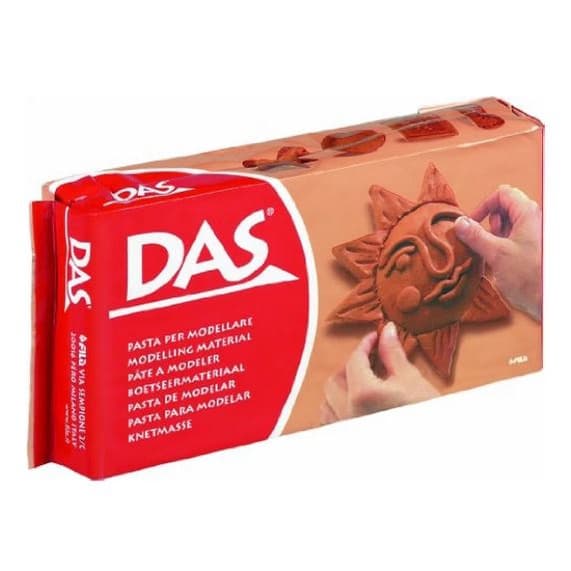 Massa de Modelar Ceramica Fria Terracota 500 G - DAS