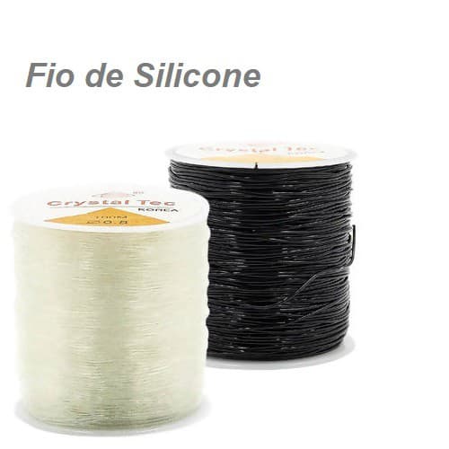 Fio de Fibra Silicone Elastico 1mm 0.8mm 0.7mm 0.6mm