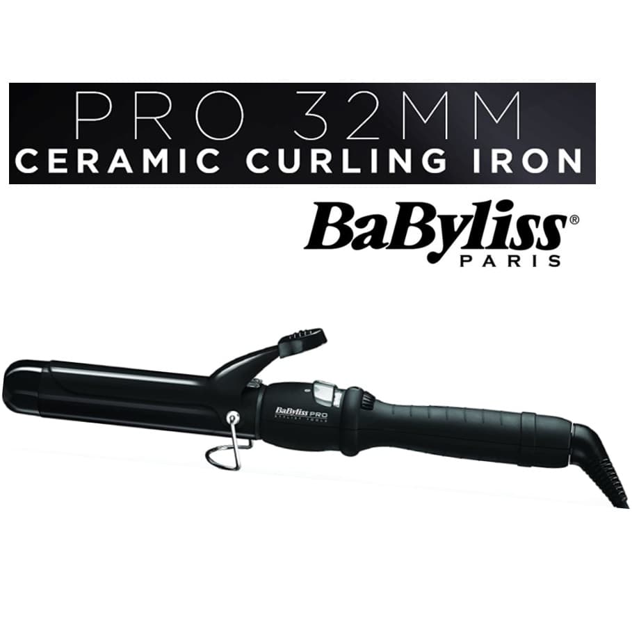 BaByliss BAB2265K Curling Iron Pro-Mostrador Cerâmico A Heat Pinça De 32 Mm Com 25 Configurações De Calor-Modelador (Pre