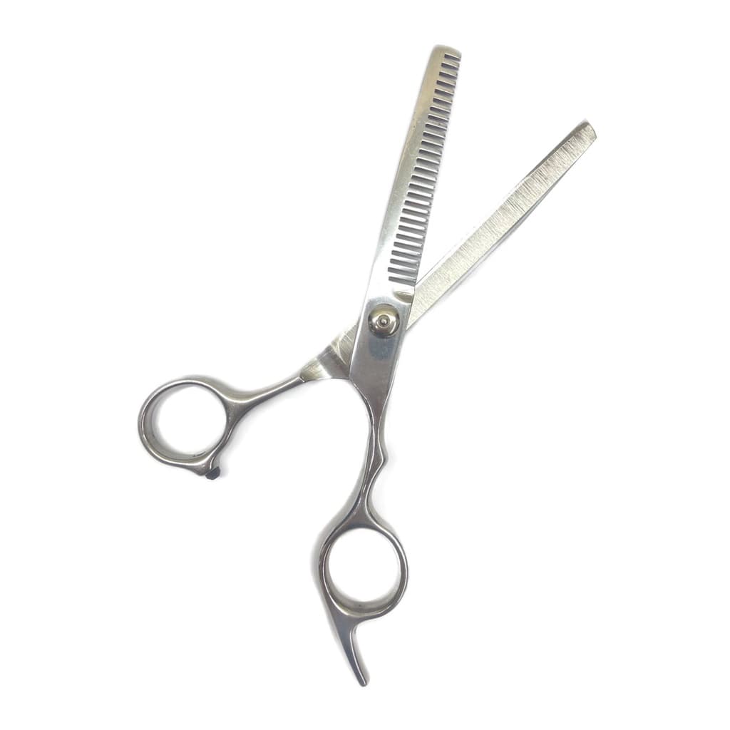Tesoura Fio Desfiadeira 6.0 Estudantes Prata Barber pro