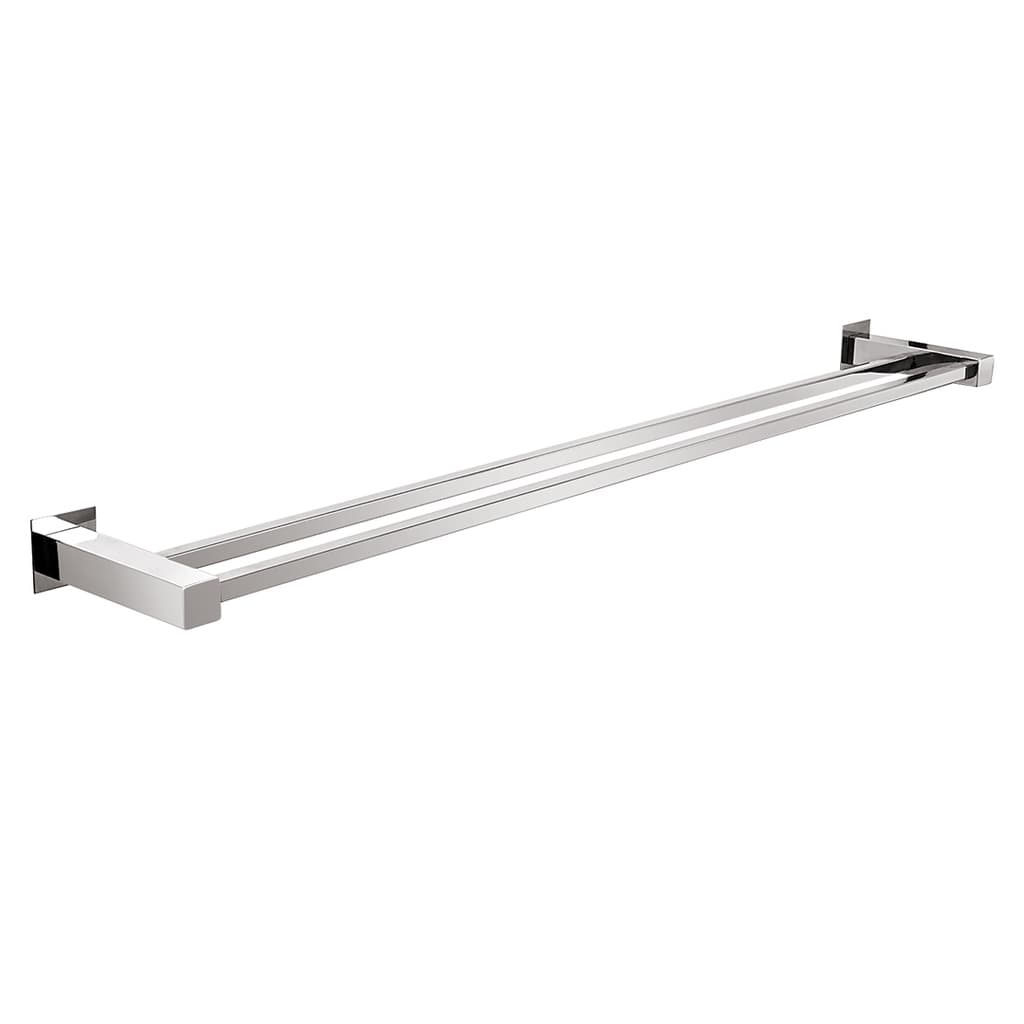 Toalheiro Duplo 70 cm Inox - Kromus QD0412