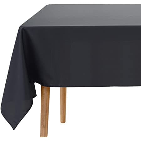 Forro de Mesa Preto e Branco Tecido Oxford para Bares, Restaurantes e Cozinha de Casa. Tamanho Único 1,46 x 1,46m