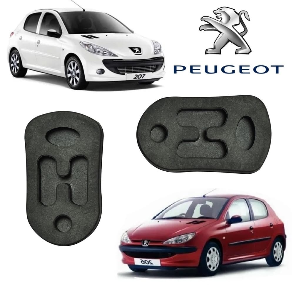 Coxim Suporte do escapamento Central Silencioso Borracha Trazeiro Peugeot 206 e 207 Todos