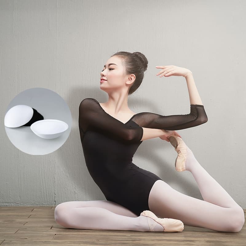 Mulheres Malha Preta Leotards Dança Ballet Leotards Ballet Adulto Traje De Dança Ginástica Leotards