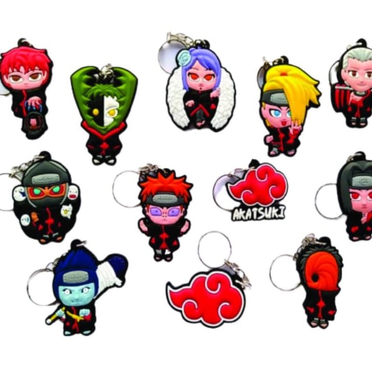 Chaveiro 3D Desenho Anime Geek Nerd Naruto One Piece Super Mario Harry Potter Round 6