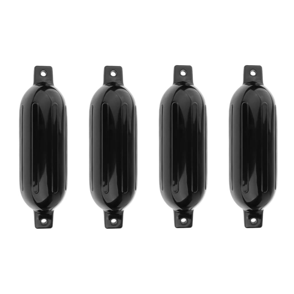 Defensa Inflável Preta G2 11,43 X 40,64cm Lancha Barco Kit 4