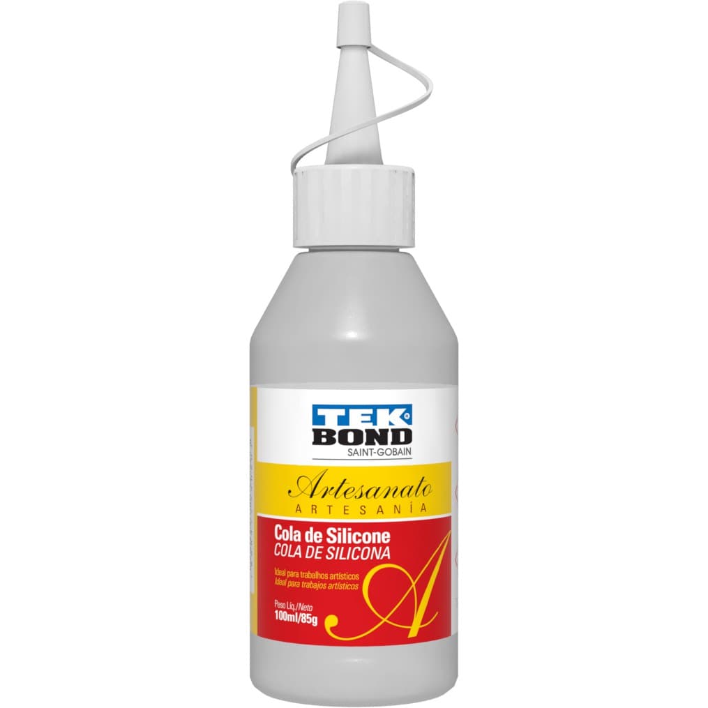 Cola de Silicone 85g p/ artesanato TekBond PT 1 UN