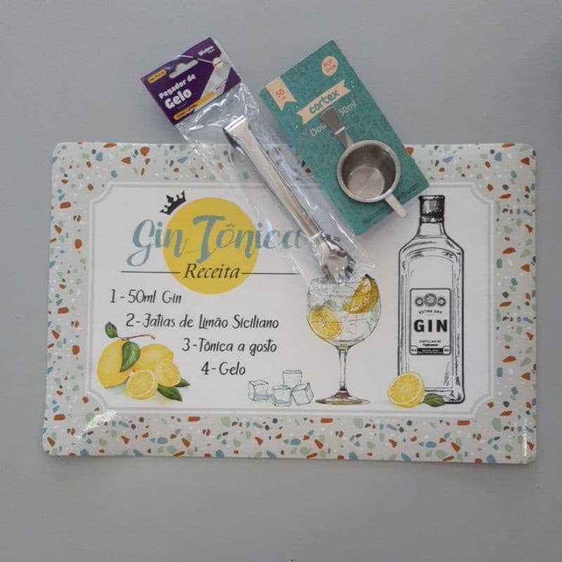 kit drink pegador dosador lugar americano