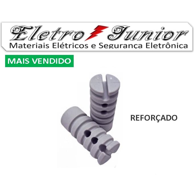 Isolador Cerca Elétrica Reforçado Kit 10 Uni