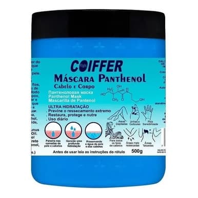 Máscara Panthenol Coiffer 500g Ultra Hidratação
