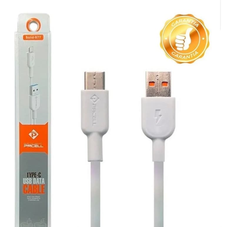 Cabo Celular USB Tipo-C 2 Metros Turbo Pmcell Cb-11