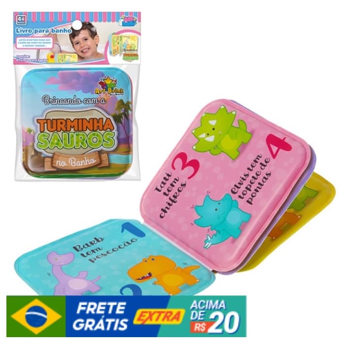 Livro de  banho para bebê - Brinquedo Educativo