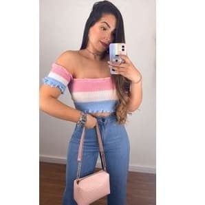 Cropped Tricot Tendencia Ciganinha