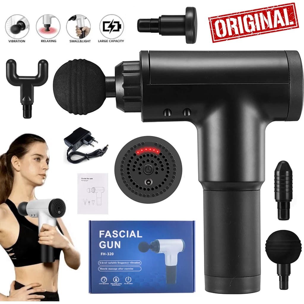 Massageador Elétrico Portátil Profissional Relaxamento Corporal Muscular Fisioterapia Liberação Miofascial BHK RS