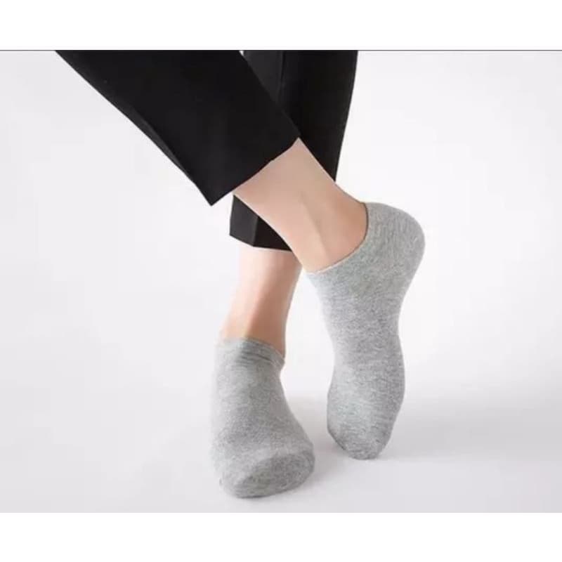6 pares Meia CANO CURTO  N 33 a 43 MASCULINA FEMININA Cor neutra lisa Adulto Algodão conforto TAM