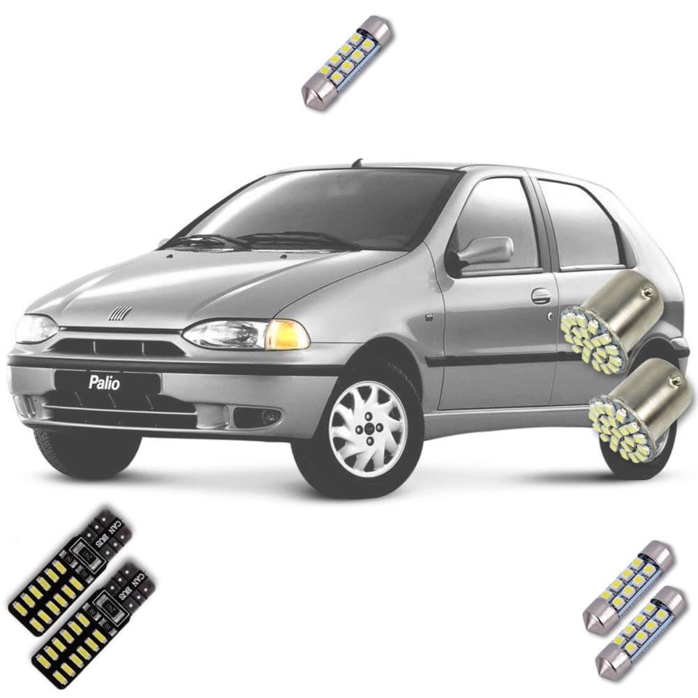 Kit Lâmpadas Led Interna Fiat Palio 1996 a 2001