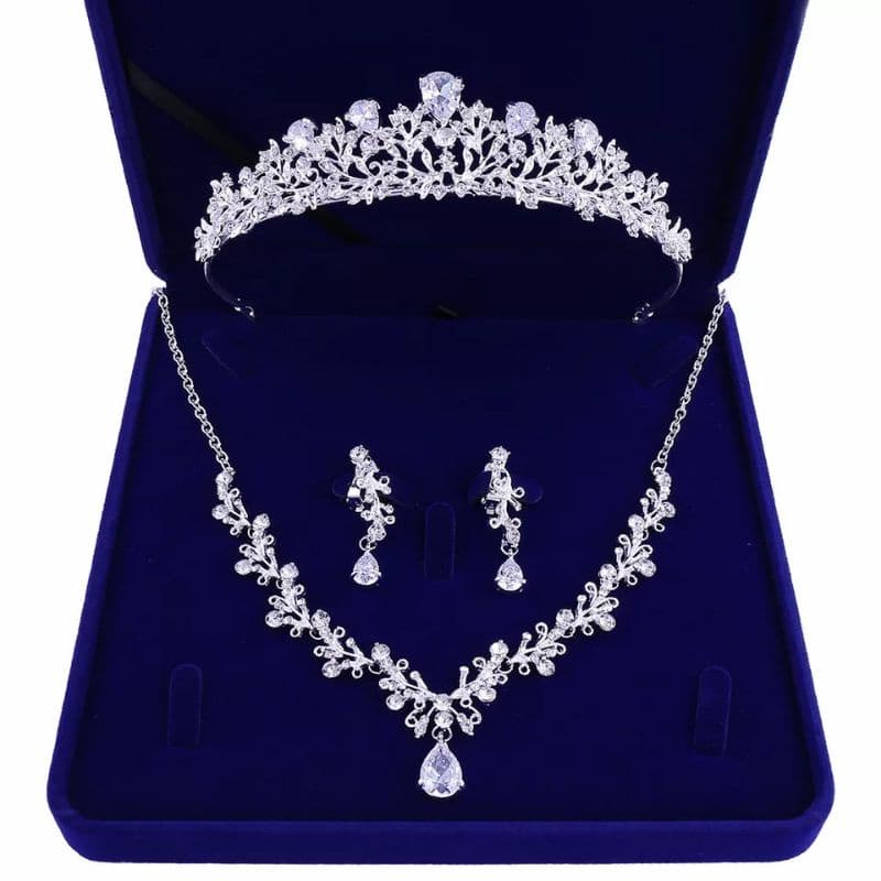 Coroa para Noiva + colar + brinco Casamento