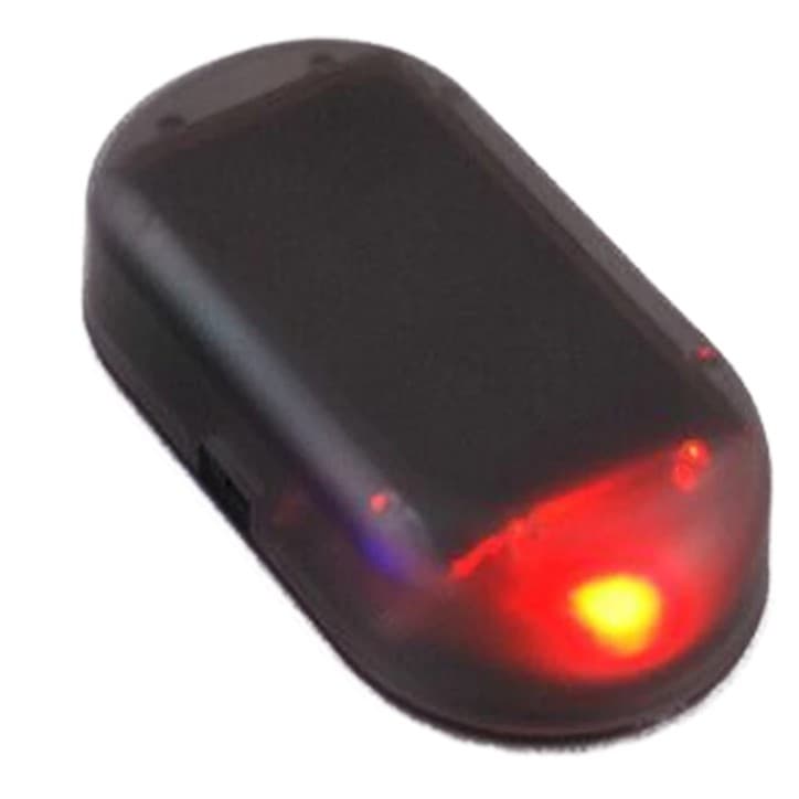 Simulador De Alarme Carro Flash Pisca Led Vermelho Luz Solar novo