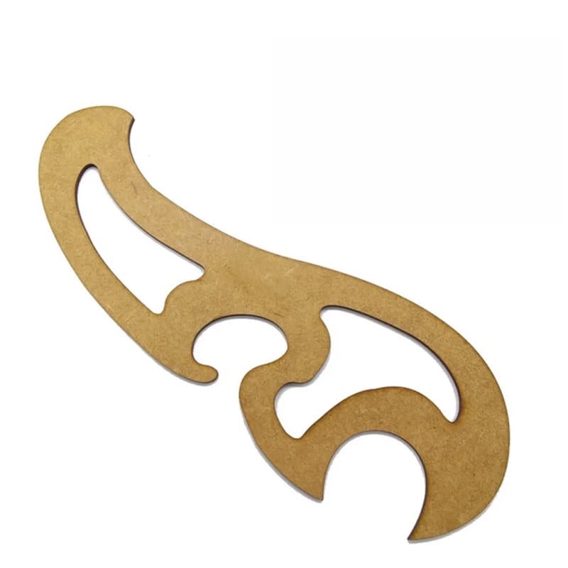 Régua Curva Francesa 1110 Mdf Patchwork Costura Modelista Promoção